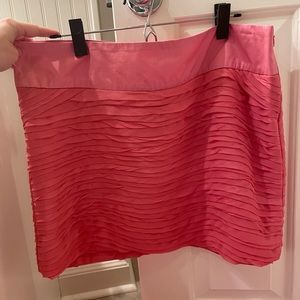 Pink Reiss silk mini skirt UK size 14 (Large)